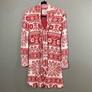 Alicia Bell dress bandana country western Fair Isle snowflake extra small